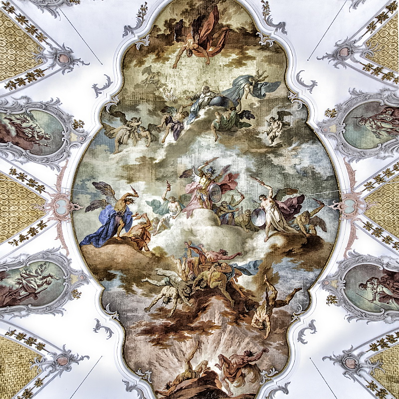 Allgäu 09 - 2014 - 20140909_0410-Bearbeitet als Smartobjekt-1 Kopie.jpg - Deckenmalerei in der  Wieskirche ,sehr beeindruckend
